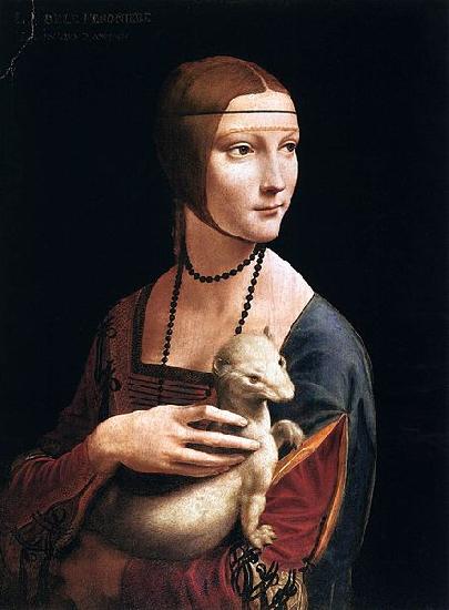 LEONARDO da Vinci Portrait of Cecilia Gallerani